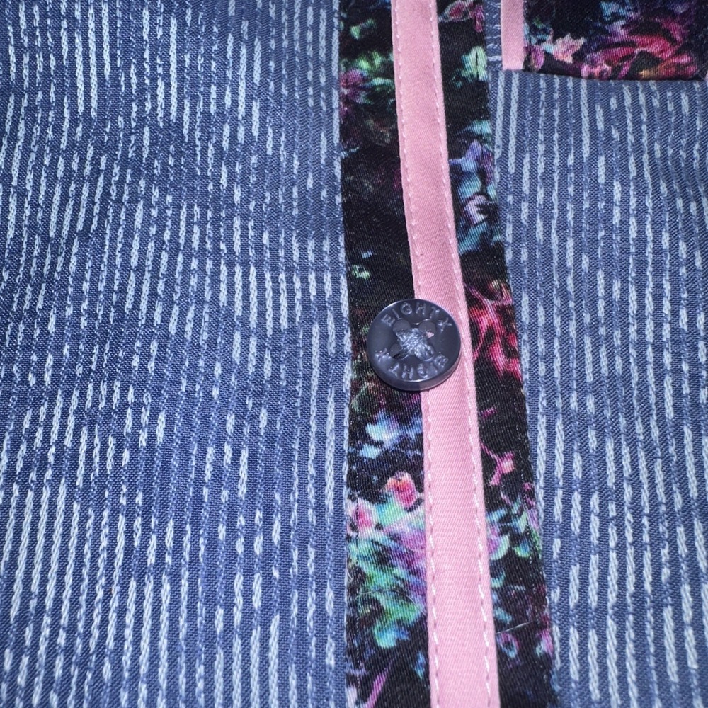 Eight X Men's Slim Fit Floral Paisley W/ Pink And Vibrant Floral Accent Sz XL - Picture 8 of 9